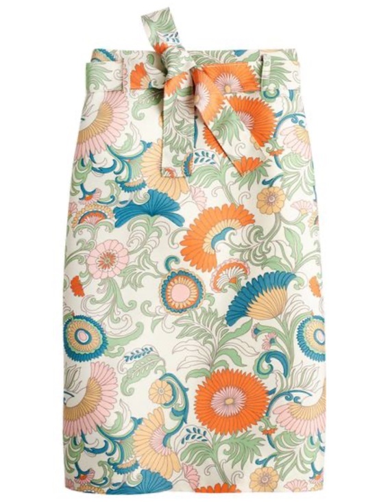 J. Crew Dresses & Skirts - J.Crew Tie Waist Ornate Floral Skirt | 10